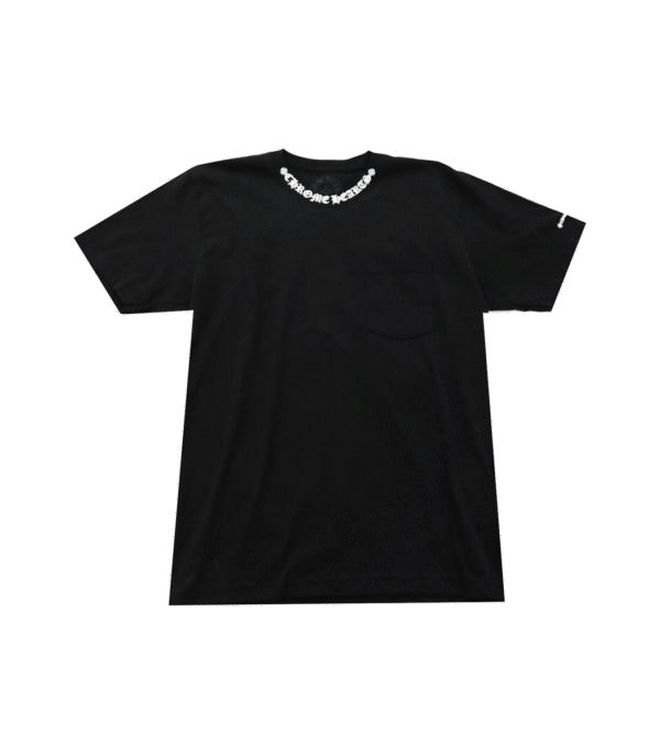 CH Neck Letters Short Sleeve T Shirt