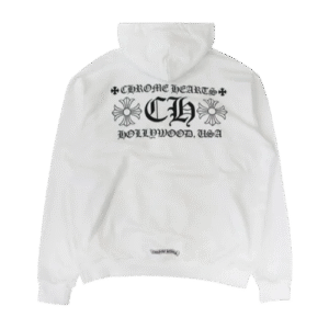Chrome Hearts Hollywood USA White Hoodie