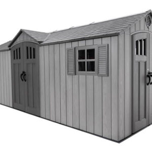 Lifetime 20x8 Rough Cut Vertical Shed Kit w/ Dual Entry